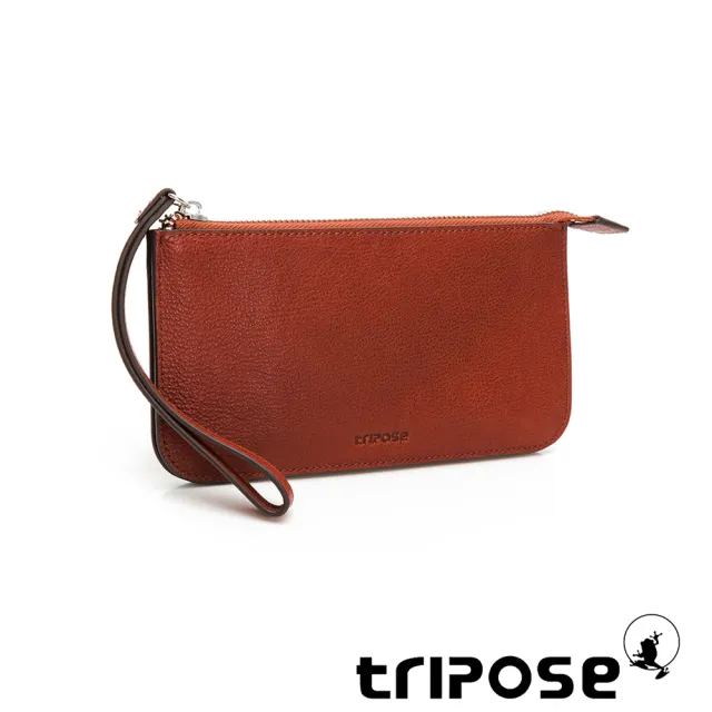 【tripose】TRANS進口牛皮手拎包(咖啡色)
