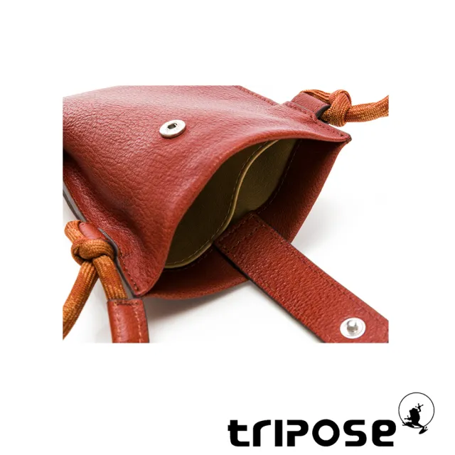 【tripose】TRANS進口牛皮手機包(咖啡色)