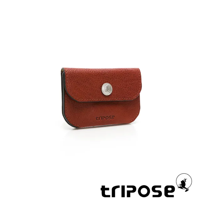 【tripose】TRANS進口牛皮零錢包(咖啡色)