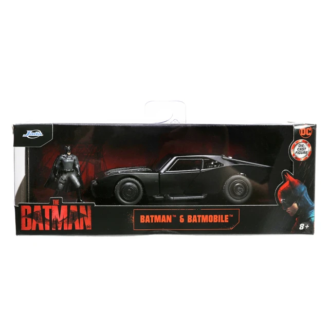 BATMAN 蝙蝠俠 1:32合金車-2022蝙蝠車+蝙蝠俠