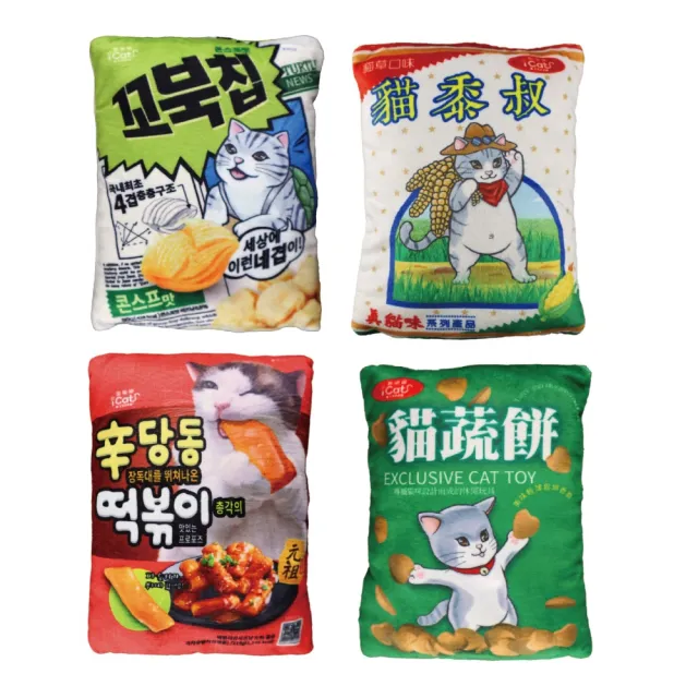 【iCat 寵喵樂】貓草玩具*6入組(寵物玩具/貓玩具)