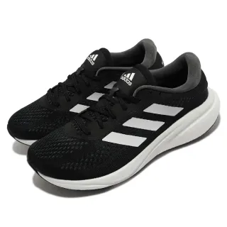 【adidas 愛迪達】慢跑鞋 Supernova 2 M 男鞋 黑 白 BOOST 緩震 路跑 運動鞋 愛迪達(GW9088)