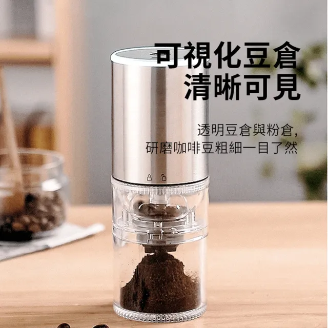【ANTIAN】電動咖啡豆研磨機 辦公室隨行便攜咖啡磨豆機 咖啡豆研磨器