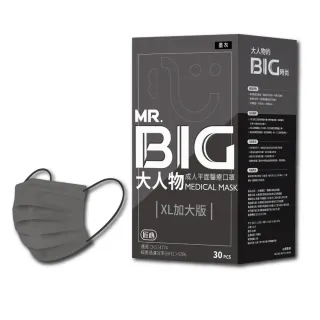 【匠心】MR.BIG 大人物 成人平面醫用口罩(XL加大版 30入/盒)