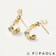 【PD PAOLA】西班牙時尚潮牌 拉長石大S型耳環 灰色X冰綠X冰黃X白色 TUSCANY GOLD(925純銀)