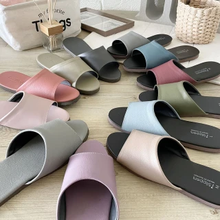 【iSlippers】簡約系列-純色皮質室內拖鞋(多色單雙任選)