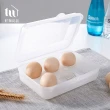 【好物良品】2入_6格款透明可堆疊保鮮雞蛋收納盒(戶外野炊露營雞蛋盒 雞蛋托 雞蛋格 食物保鮮盒)