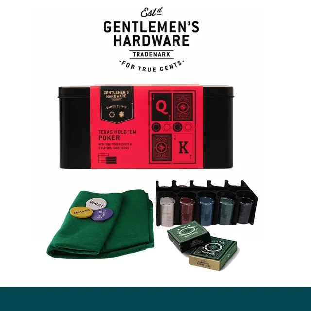 【Gentlemens Hardware】Texas Hold Em Poker in a Tin德州撲克鐵盒
