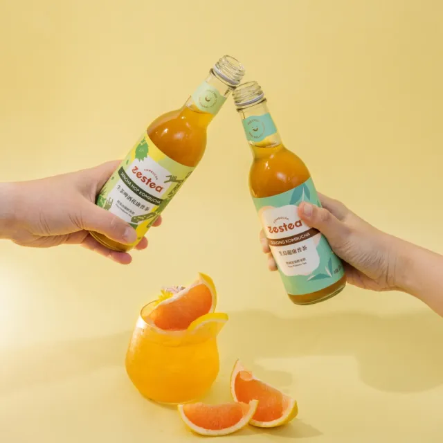 【Zestea Kombucha】經典原味組合 300ML*12瓶(無添加、富含益生菌)