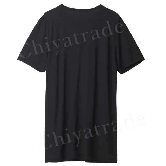【Gunze 郡是】日本製 COOLMAGIC 男士機能涼感 V領 短袖 內衣 T-shirt-黑色(涼感舒適)