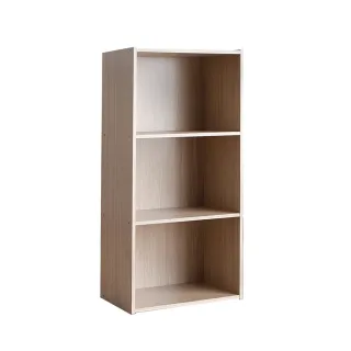 【固得家俬】日式 白橡色 三層櫃 收納櫃 鞋櫃 書櫃 層板櫃(三空櫃)