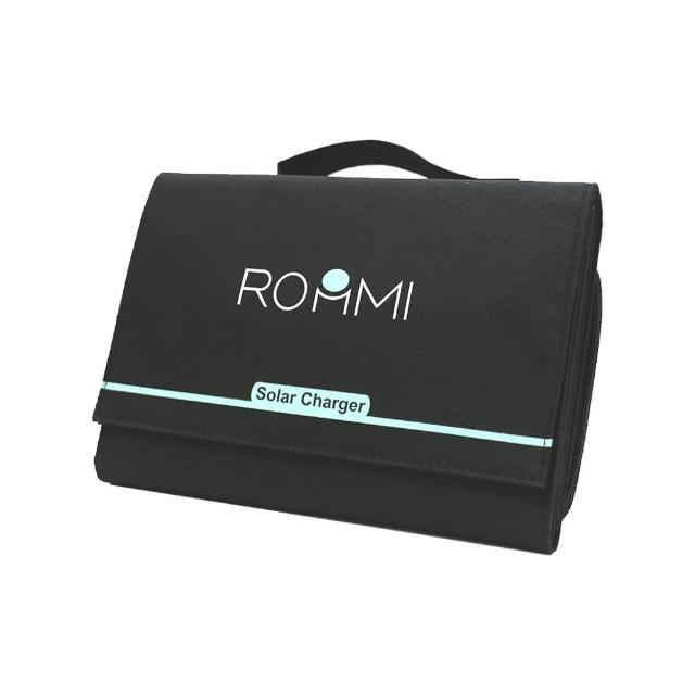 ROOMMI 太陽能充電板，專為露營及其他戶外活動設計的高效能太陽能充電裝置，利用太陽光轉換電力，為手機、平板等行動裝置提供穩定綠色能源。輕便耐用、防水防塵，完美適合其他露營週邊使用，讓您遠離插座也能保持電力充沛。