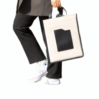 【Sayaka 紗彌佳】電腦包 手提包  日系簡約設計風格純色電腦手提二用包(筆記型電腦包)