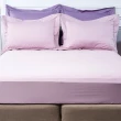 【HOLA】托斯卡素色純棉歐式枕套2入紫藕