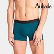 【Aubade】二件組長版頂級莫代爾棉 彈性四角男褲 平口褲(藍綠-2122)