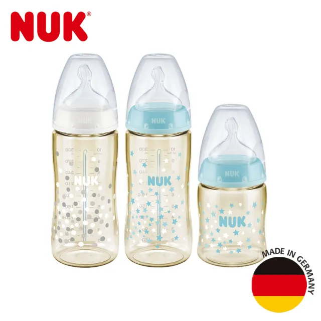 【NUK 官方直營】新生兒PPSU感溫奶瓶禮盒組