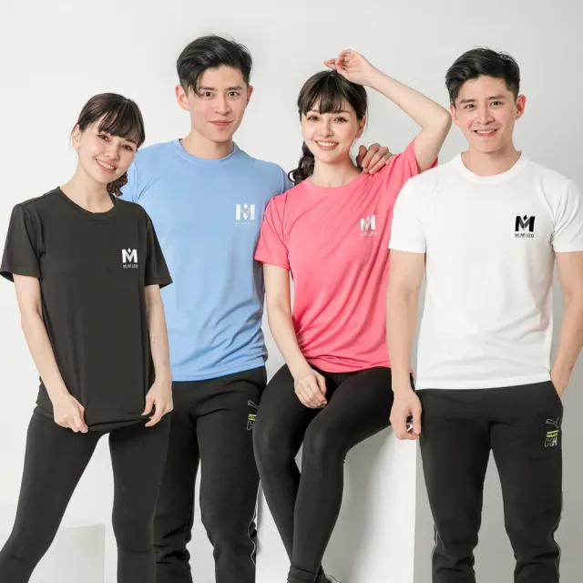 【MI MI LEO】台灣製男女款 吸排短T-Shirt_M001-2件組(多色任選)