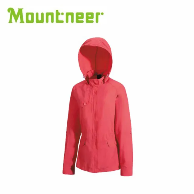 【Mountneer 山林】女 抗UV休閒外套 珊瑚紅 抗UV外套/休閒外套/防曬外套/防風夾克/ 21J08(悠遊山水)