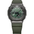【CASIO 卡西歐】G-SHOCK 農家橡樹 軍綠 八角雙顯電子錶(GM-2100B-3A)