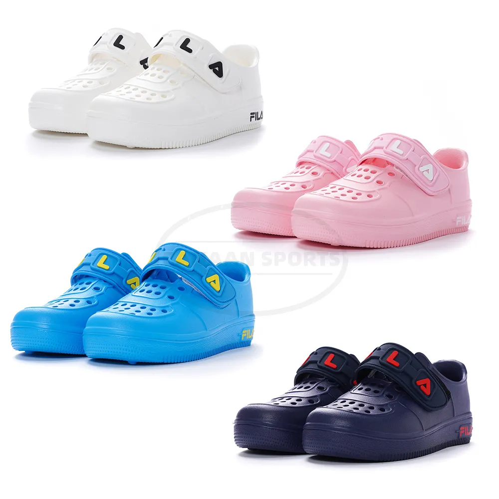 【FILA】KIDS 輕量便鞋 童鞋 中童鞋 洞洞鞋 涼鞋 水鞋 雨鞋(7-C851W-110 / 332 / 336 / 551 四色任選)