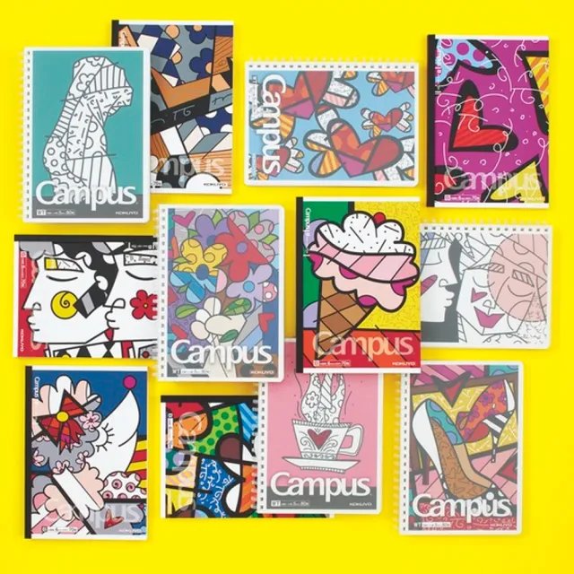 【KOKUYO】ROMERO BRITTO聯名Campus軟線圈筆記本(B罫70頁)