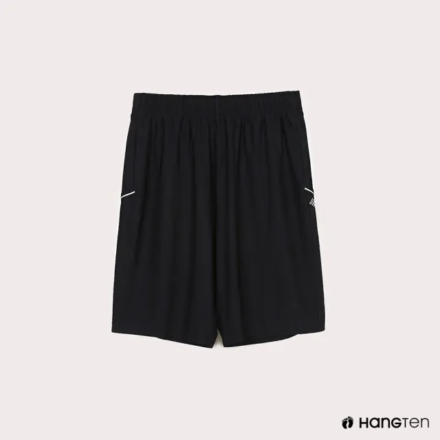 【Hang Ten】男裝-3M涼感鋁片抗菌抗曬運動短褲(多款選)
