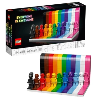 【LEGO 樂高】積木 彩虹人 每一個人都很讚 Everyone Is Awesome 40516(代理版)
