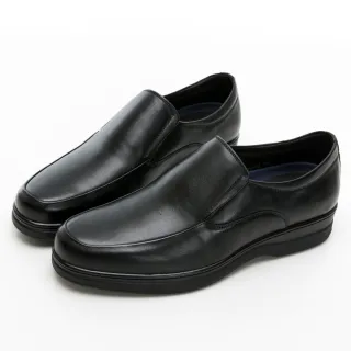 【GEORGE 喬治皮鞋】AMBER系列 牛皮側鬆緊帶微空調氣墊皮鞋 -黑 215019CZ-10