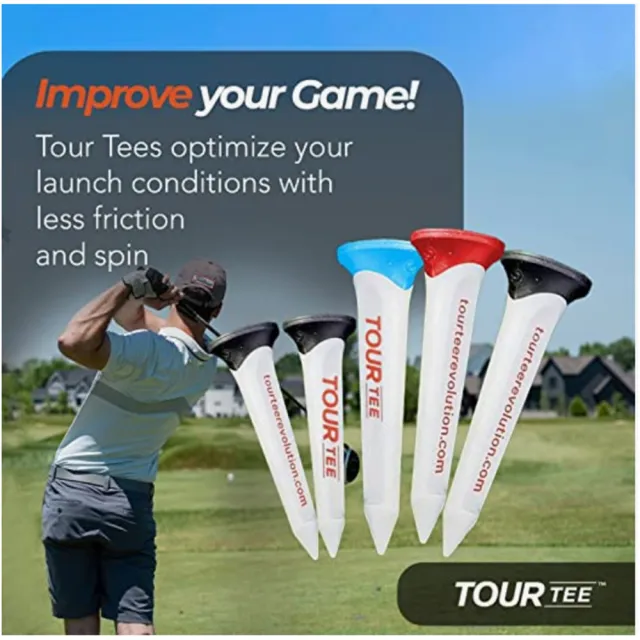 【TOUR TEE】GOLF Tour Tee Combo Pack長短球梯組｜一包5支(一組兩包入｜高爾夫球梯Tee)