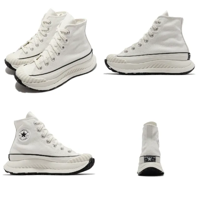 【CONVERSE】帆布鞋 Chuck 70 AT-CX 白 黑 男鞋 女鞋 厚底 黑標 三星 高筒 匡威(A01682C)