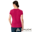 【VAUDE】女款吸濕排汗透氣短袖T恤(VA-41329桃紅/彈性輕量/休閒旅遊/登山健行)