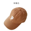 【OT SHOP】男女童棉質字母刺繡老帽 C5062(素色 英文字母刺繡 字母P 可調帽圍)