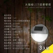 【KINYO】太陽能LED造景壁燈3入組(造景燈/庭園燈/戶外燈 GL-5120)