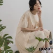【gozo】minus g-限量系列 不對稱簡約圓領洋裝(兩色)