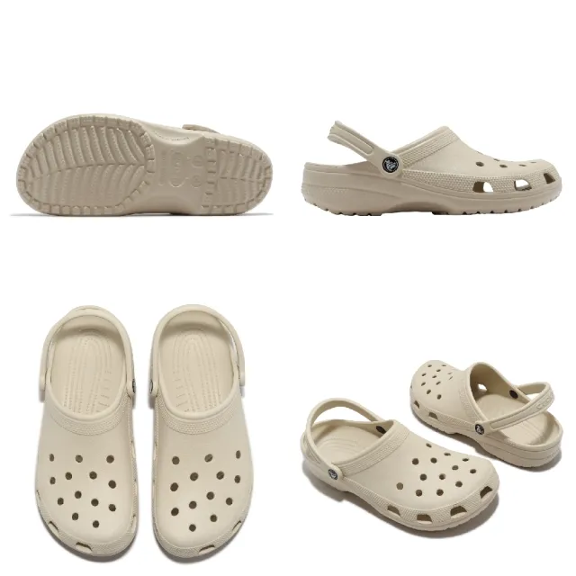 【Crocs】布希鞋 Classic 男鞋 女鞋 骨白色 洞洞鞋 克駱格 經典款 卡駱馳(100012Y2)