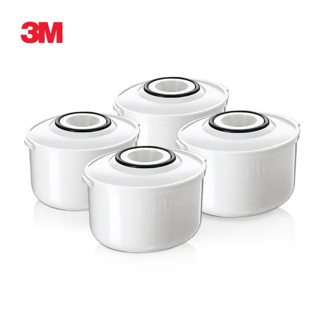 【3M】WP3000 plus 即淨長效濾水壺濾心(超值4入組/一年份組/全新升級版/適用WP3000濾水壺)