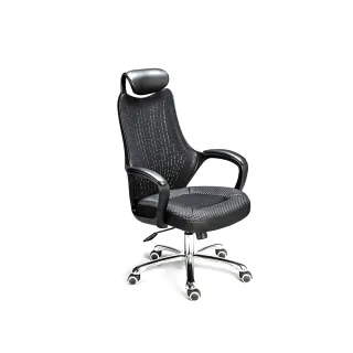 【Aaronation 愛倫國度】高網背金屬五爪腳電腦椅辦公椅(T1-CH-21)