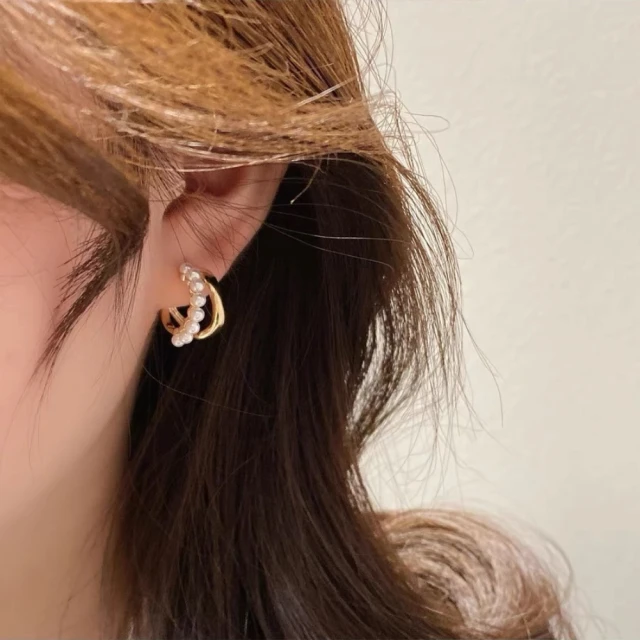 【bibi】小眾設計感珍珠耳環韓國網紅2022年新款潮女輕奢高級早春耳環