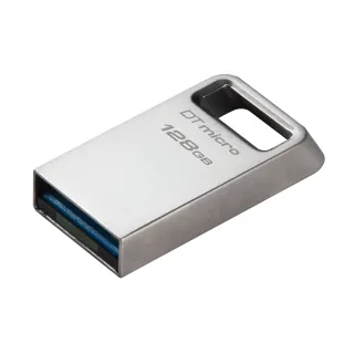 【Kingston 金士頓】DataTraveler Micro 高質感金屬 128GB 小巧 USB 隨身碟(DTMC3G2/128GB)