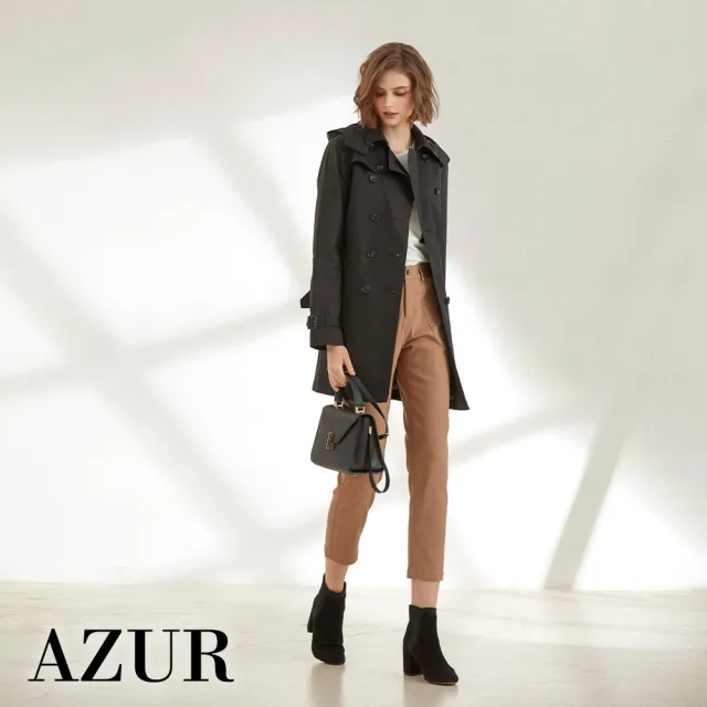 【AZUR】顯瘦大口袋造型九分褲