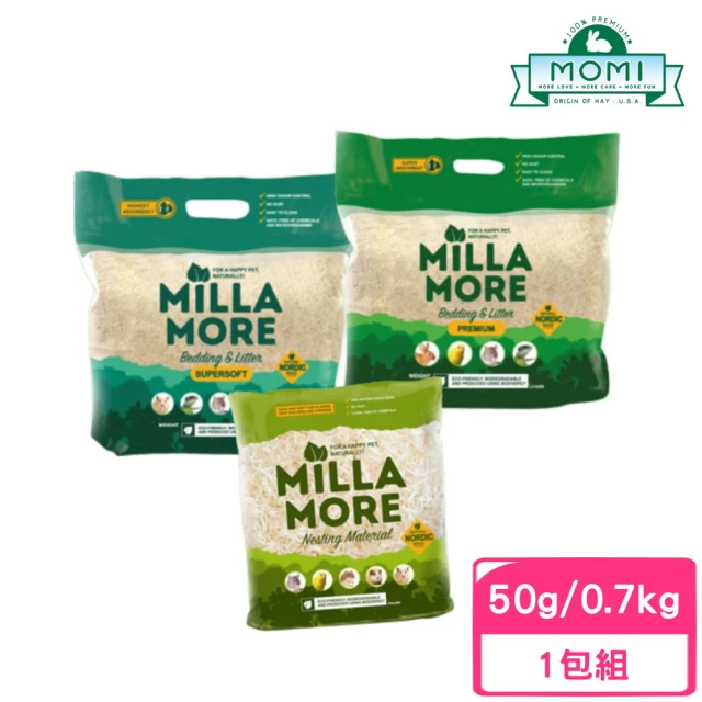 MOMI 摩米 MILLAMORE 美麗多木質墊料 50g-0.7kg/包（大顆粒/小顆粒/絲）