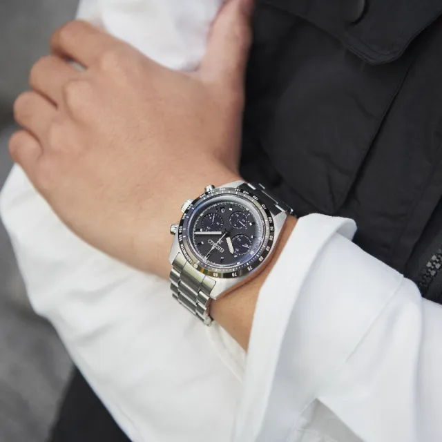 【SEIKO 精工】Prospex SPEEDTIMER 太陽能計時熊貓錶(熊貓/V192-0AF0 四款可選 綜合賣場)618年中慶