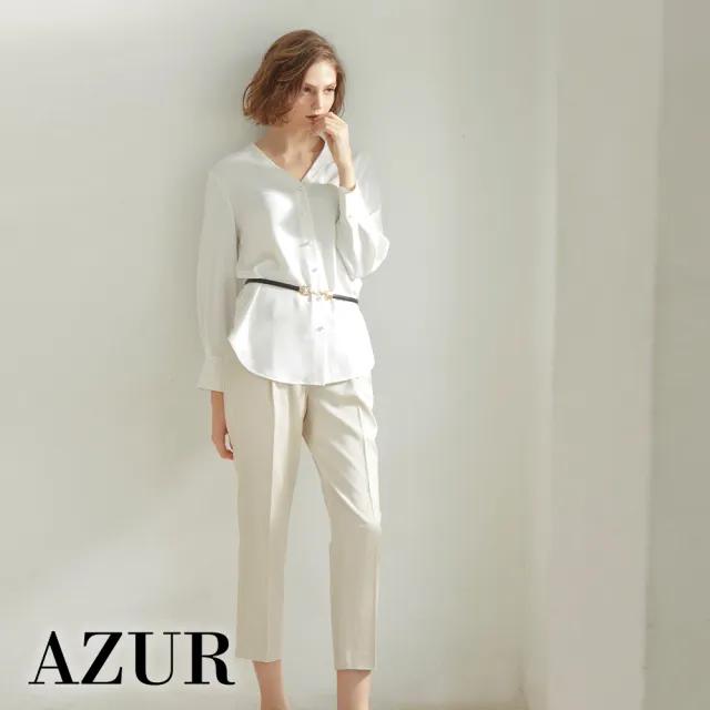 【AZUR】舒適百搭七分西裝褲-3色