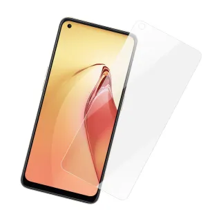 OPPO Reno8 6.7吋 透明高清9H玻璃鋼化膜手機保護貼(Reno8保護貼 Reno8鋼化膜)