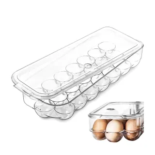 【AHOYE】透明保鮮雞蛋盒(冰箱收納盒 廚房收納盒 保鮮盒)
