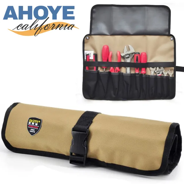 【AHOYE】牛津布捲筒工具收納包 插袋式(露營工具收納包)