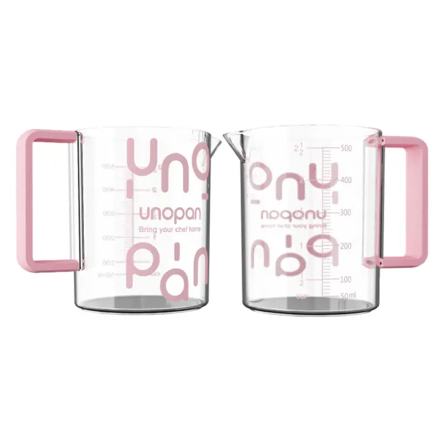 【UNOPAN 屋諾】料理塑膠杯 量杯500ml(薄荷綠色UN31005/粉紅色UN31006)
