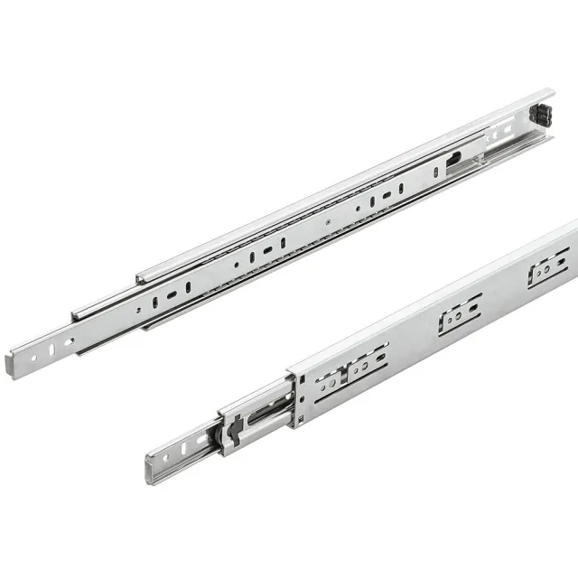 【HAFELE 海福樂】內三節鋼珠緩衝滑軌60cm(附螺絲及Qrcode安裝影片)