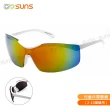【SUNS】台灣製兒童運動休閒太陽眼鏡 珍珠白 S51 防滑/透氣/抗UV400(採用PC防爆鏡片/防撞擊效果佳)