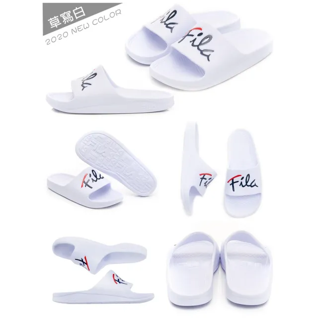 【ShoesClub 鞋鞋俱樂部】FILA 韓系一體成型LOGO防水輕量情侶拖鞋 534-4S355 版型偏小